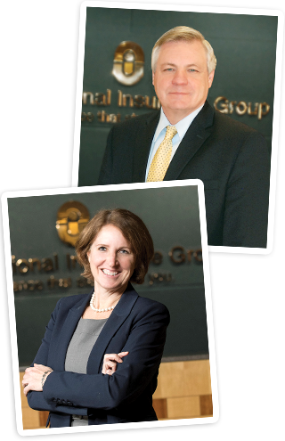 Utica National CEO, Rich Creedon and President, Kristen Martin